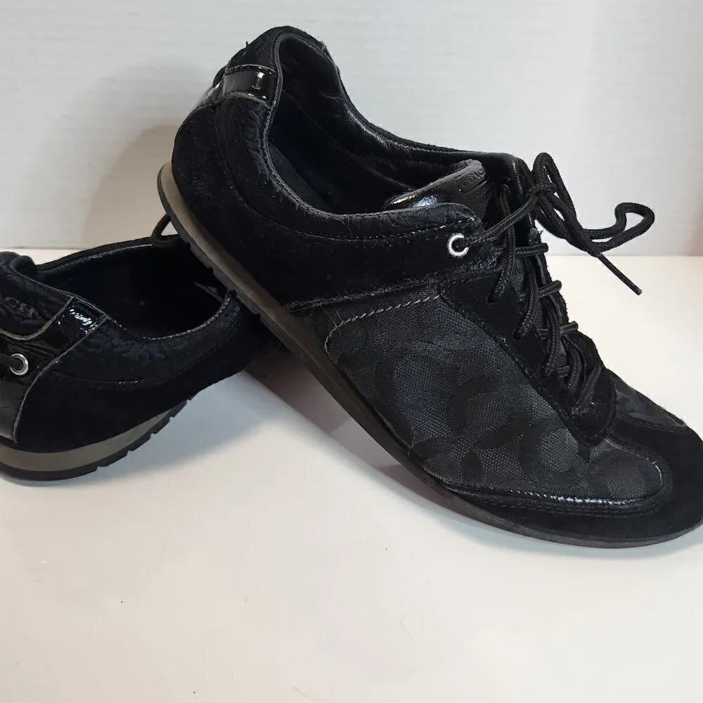 Coach ‘Kelbie’ black sneakers, suede 8